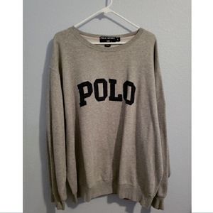 Polo Sport sweatshirt by Ralph Lauren gray navy